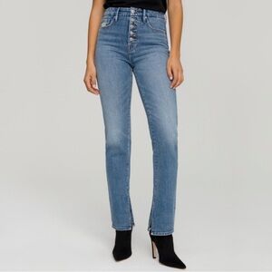 Good American Women's Straight Leg Jeans - Blue